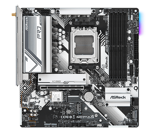 ASRock A620M Pro RS WiFi AMD Socket AM5 Motherboard | 90 - MXBLX0 - A0UAYZ - 4710483943065 - Vektra Computers LLC ASRock A620M Pro RS WiFi AMD Socket AM5 Motherboard | 90 - MXBLX0 - A0UAYZ - 4710483943065 - Vektra Computers LLC